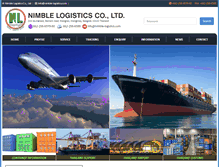 Tablet Screenshot of nimble-logistics.com